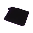 NÖRDIC RGB gamingmusmatta, 450x400x4mm (M), halkfri naturgummibas, Elastan-tygtopp, svart