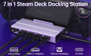 NÖRDIC Steam Deck docking station 1 to 7 - 1xHDMI 2.0 (4K60Hz), 1xM.2 SSD, 1xUSB-C PD 100W, 2xUSB-A 3.1, 1xUSB-A 2.0, 1xGigabit Ethernet