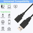 NÖRDIC USB 2.0 Extension cable USB A male to USB A female 1m 480Mbps