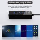 NÖRDIC USB 3.0 4port 5Gbps hub 25cm cable black
