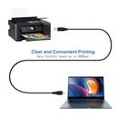 NÖRDIC USB 3.1 kabel USB C till USB B 5Gbps 1m USB skrivarkabel