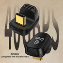 NÖRDIC USB4 angled adapter male to female 40G 8K60Hz PD100W