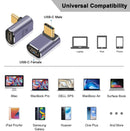 NÖRDIC USB4 angled adapter male to female 40G 8K60Hz PD240W