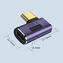 NÖRDIC USB4 angled adapter male to female 40G 8K60Hz PD100W