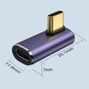 NÖRDIC USB4 angled adapter male to female 40G 8K60Hz PD100W