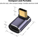 NÖRDIC USB4 angled adapter male to female 40G 8K60Hz PD240W