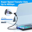 NÖRDIC USB4 angled adapter male to female 40G 8K60Hz PD100W