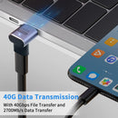 NÖRDIC USB4 angled adapter male to female 40G 8K60Hz PD100W