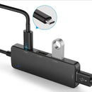 NÖRDIC USB-A 2.0 Hub 4 ports 3xUSB-A 480Mbps 1xUSB-C 480Mbps