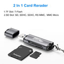 NÖRDIC USB-A 5Gbps SD and TF memory card reader