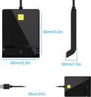 NÖRDIC USB-A Smart- och SIM-kortläsare ISO7816 ID kort EMV Kredit kort
