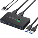 NÖRDIC USB-A Switch 2 computers to 4 USB-A 3.1 5Gbps