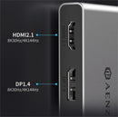 NÖRDIC USB-C 1 to 4 Docking station 1xDP8K30Hz 1xHDMI8K30Hz 1xUSB-C PD 100W 1xUSB-A 2.0