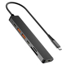NÖRDIC USB-C 1 to 7 Docking Station 1xHDMI 4K60Hz 1xUSB-C PD 100W 1xUSB-C 3.2 2xUSB-A 3.2 10G 1xSD 1xMicroSD