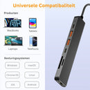NÖRDIC USB-C 1 to 7 Docking Station 1xHDMI 4K60Hz 1xUSB-C PD 100W 1xUSB-C 3.2 2xUSB-A 3.2 10G 1xSD 1xMicroSD