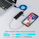 NÖRDIC USB C 3.1 4port 5Gbps hub 17cm cable black