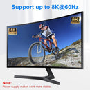 NÖRDIC USB-C 2 to 1 Switch & 1 to 2 Splitter, 8K/60Hz 4K/144Hz 100WPD 10Gbps Data+Video+PD