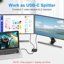 NÖRDIC USB-C 2 to 1 Switch & 1 to 2 Splitter, 8K/60Hz 4K/144Hz 100WPD 10Gbps Data+Video+PD