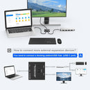 NÖRDIC USB-C 2 to 1 Switch & 1 to 2 Splitter, 8K/60Hz 4K/144Hz 100WPD 10Gbps Data+Video+PD