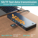 NÖRDIC USB-C Docking Station 1 to 18 Four screens, 2xHDMI, 1xDP, 1xVGA, 1xUSB-C PD 100W, 1xUSB-C QC, 2xUSB-C, 1xUSB-A QC3.0, 3xUSB-A, 1xGigaLAN