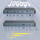 NÖRDIC USB-C Docking Station 1 to 18 Four screens, 2xHDMI, 1xDP, 1xVGA, 1xUSB-C PD 100W, 1xUSB-C QC, 2xUSB-C, 1xUSB-A QC3.0, 3xUSB-A, 1xGigaLAN