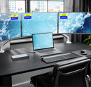 NÖRDIC USB-C Docking Station 1 to 18 Four screens, 2xHDMI, 1xDP, 1xVGA, 1xUSB-C PD 100W, 1xUSB-C QC, 2xUSB-C, 1xUSB-A QC3.0, 3xUSB-A, 1xGigaLAN