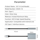 NÖRDIC USB-C 3.2 10Gbps Kortläsare SD Express 7.1 UHS-I NVME PCI-e 3.1