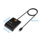 NÖRDIC USB-C Smart card and SIM card reader ISO7816 ID card EMV Credit card
