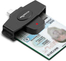 NÖRDIC USB-C Smartkort- och SIMkortläsare ISO7816 IDkort EMV Creditkort