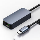 NÖRDIC USB-C to 2.5Gbps LAN Adapter Thunderbolt 3/4 15cm cable aluminum