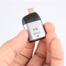 NÖRDIC USB C to DisplayPort adapter 8K in 60Hz 32,4Gbps 3D support and HDCP 1.4 and 2.2 Aluminum Space Gray