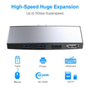 NÖRDIC USB docking station for MicroSoft Surface 1xHDMI4k30Hz 3xUSB-A 5Gbps and 1xTF and 1xSD
