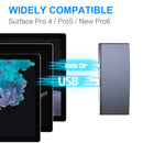 NÖRDIC USB docking station for MicroSoft Surface Pro 1xHDMI4k30Hz 2xUSB-A 5Gbps 1xRJ45 LAN and 1xTF and 1xSD