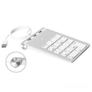 NÖRDIC USB numeriskt tangentbord och 3xUSB Hubb 18 tangenter