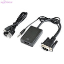 NÖRDIC VGA to HDMI adapter 1080p 60Hz HDCP 1.2
