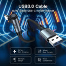 NÖRDIC VR Link cable 5m USB3.2 Gen1 USB-C to A 5Gbps 3A fast charge Quest 2 Super Speed USB Black