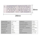 NÖRDIC Vikbart Bluetooth Tangentbord 66 tangenter US Layout Vit