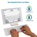 NÖRDIC Vikbart Bluetooth Tangentbord 66 tangenter US Layout Vit