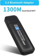 NÖRDIC WIFI6 Bluetooth 5.0 Wireless USB3.0 Adapter Dual Band 2.4/5.8Ghz 1300Mbps