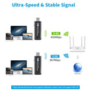 NÖRDIC WIFI6 Bluetooth 5.0 Wireless USB3.0 Adapter Dual Band 2.4/5.8Ghz 1300Mbps