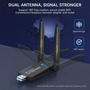 NÖRDIC WIFI6 Bluetooth 5.0 Wireless USB3.0 Adapter Dual Band 2.4/5.8Ghz 1300Mbps