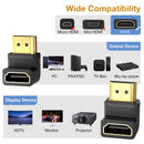 NÖRDIC angled HDMI 2.1 adapter 8K60Hz 4K120Hz HDR