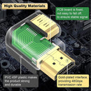 NÖRDIC angled HDMI 2.1 adapter 8K60Hz 4K120Hz HDR