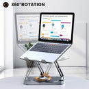 NÖRDIC bärbarställ för upp till 17" roterbart och justerbar höjd notebookställ laptopstativ dark grey