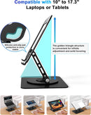 NÖRDIC laptop stand for up to 17" rotatable and adjustable height notebook stand laptop stand dark grey