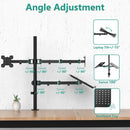 NÖRDIC monitor stand for 2 screens and 1 laptop Notebook, Monitor up to 27 inches, Notebook up to 17 inches