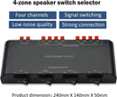 NÖRDIC speaker switch for four pairs of speakers