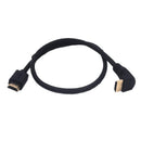 NÖRDIC angled HDMI adapter 4K30Hz UHD male to male 30cm black
