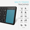 NÖRDIC wireless 2.4G Keyboard with touchpad 78 keys IOS Android Windows Arabic layout