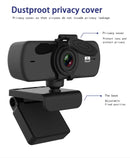 USB webcam full HD2K 30fps with microphone rotatable 360grades 3.7MP